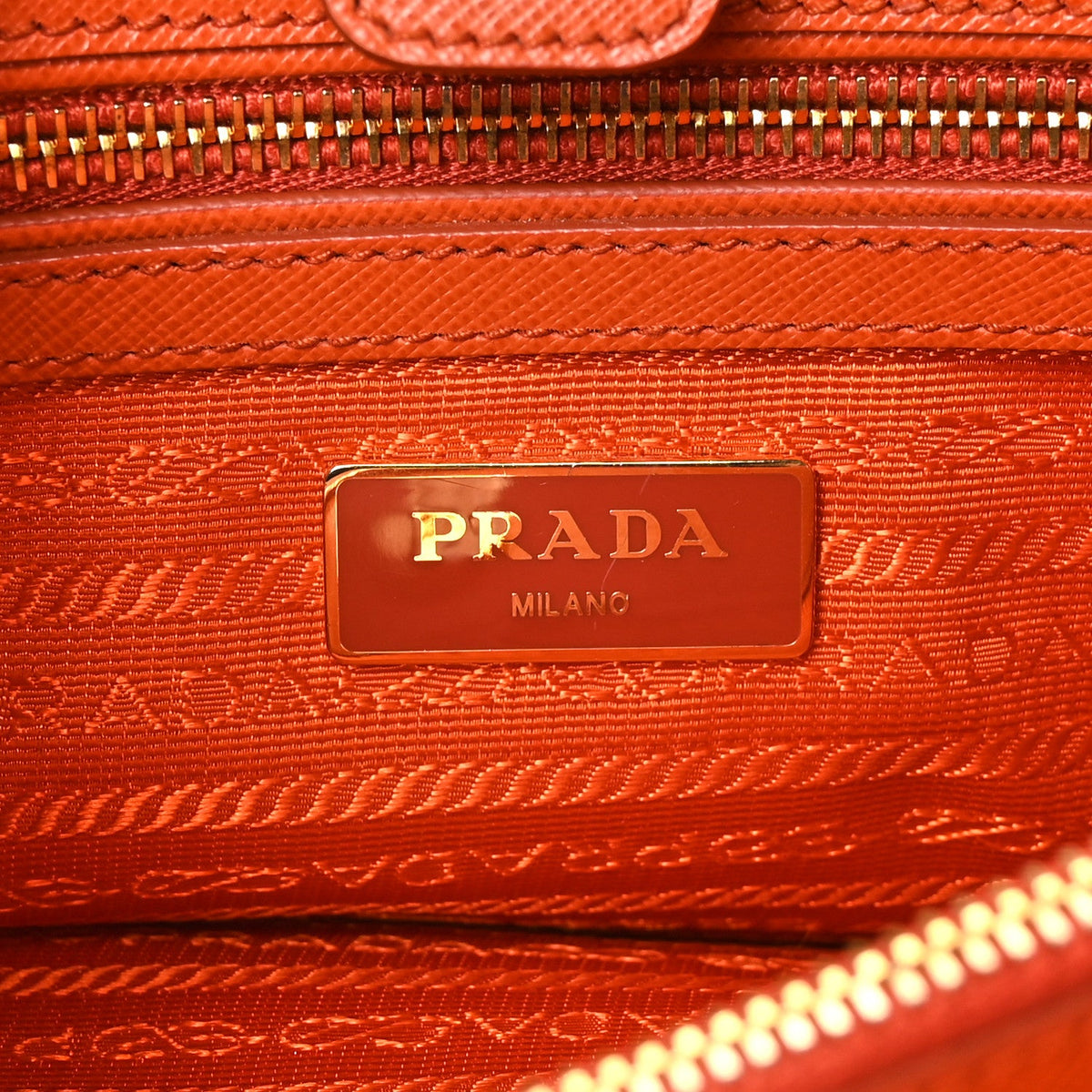 Saffiano Lux Medium Tote Papaya