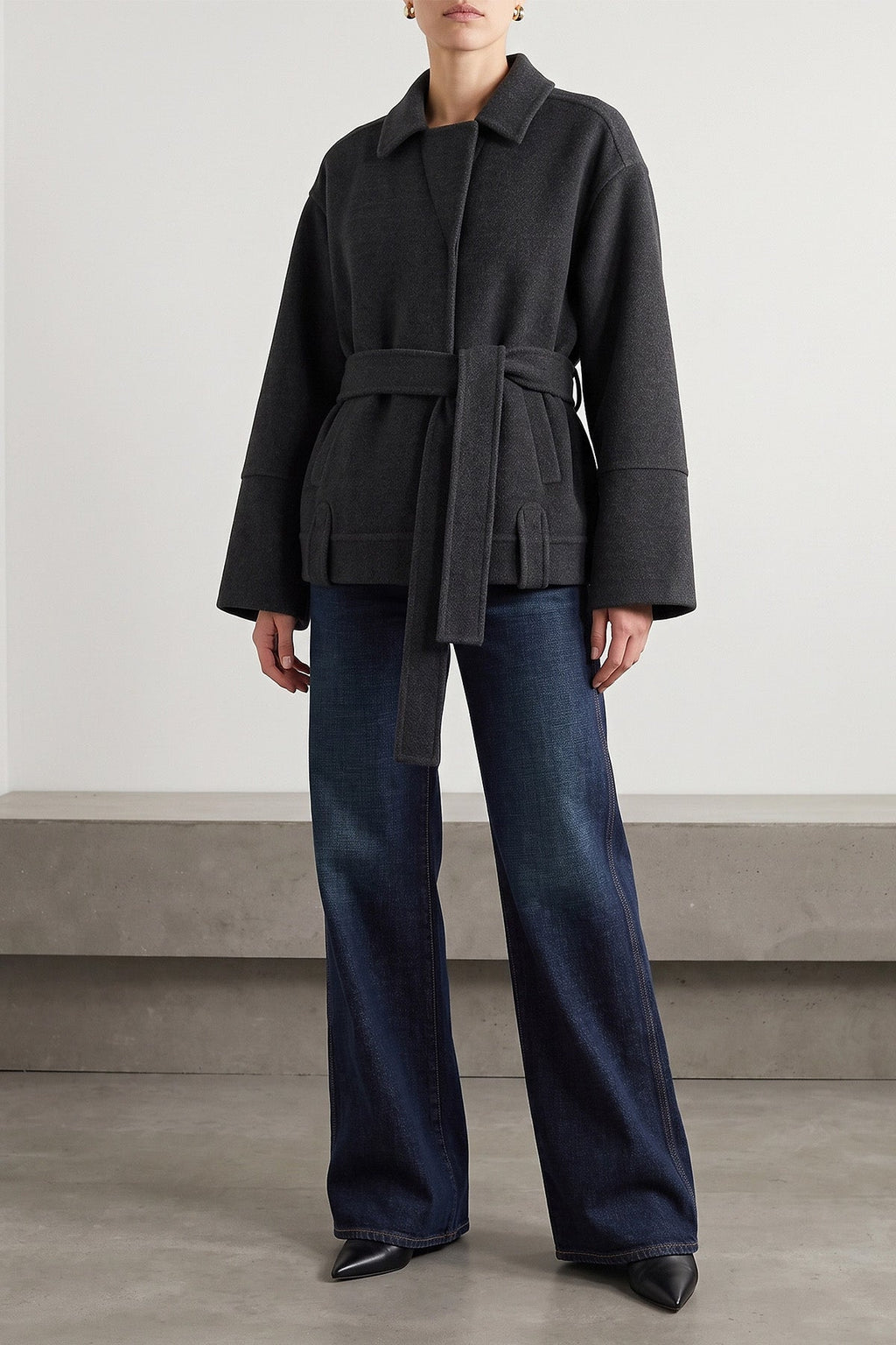 KHAITE Belted Wool Jacket