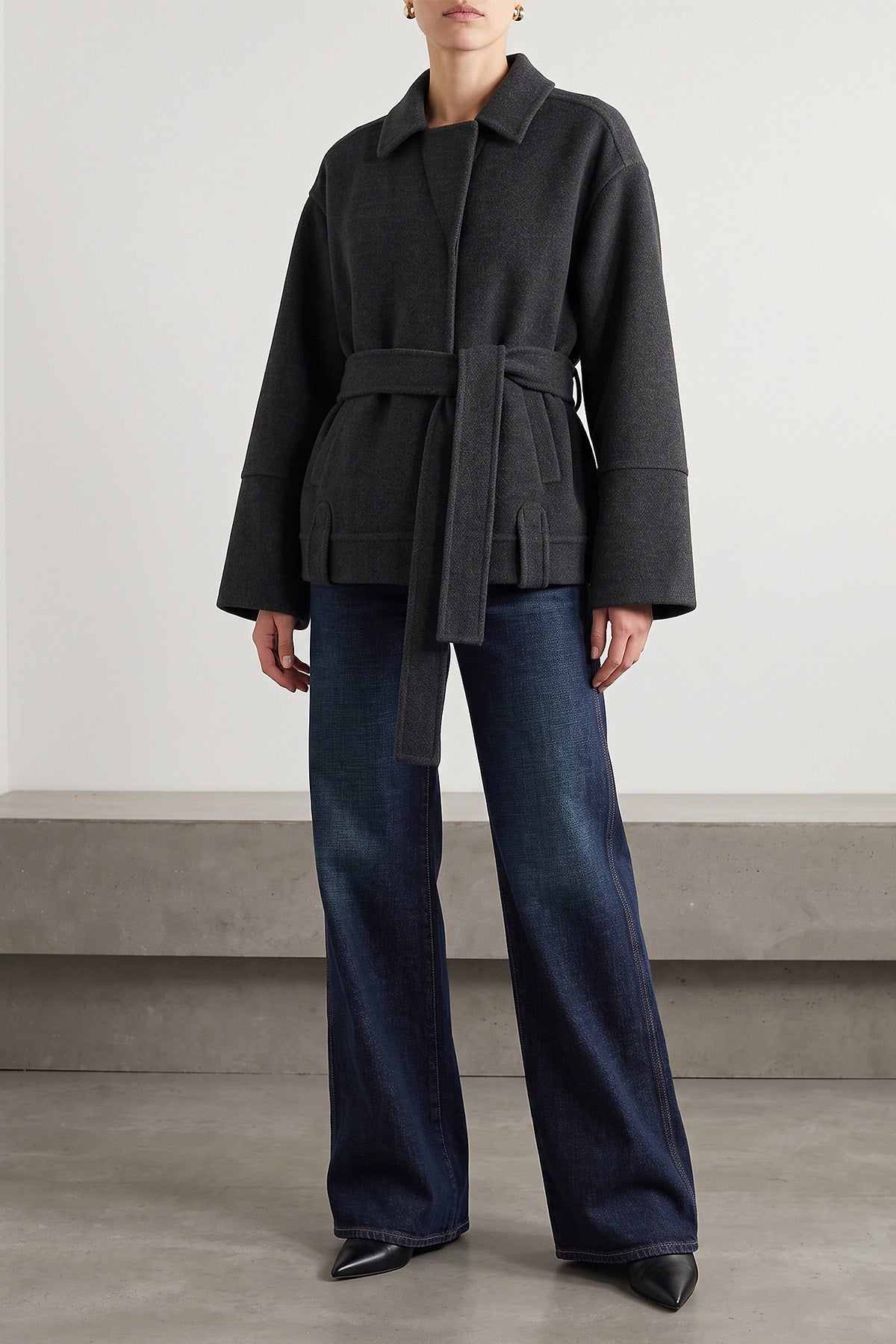 KHAITE Belted Wool Jacket