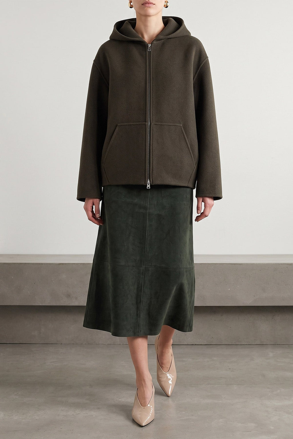 KHAITE Dolem Hooded Double-Faced Wool Jacket