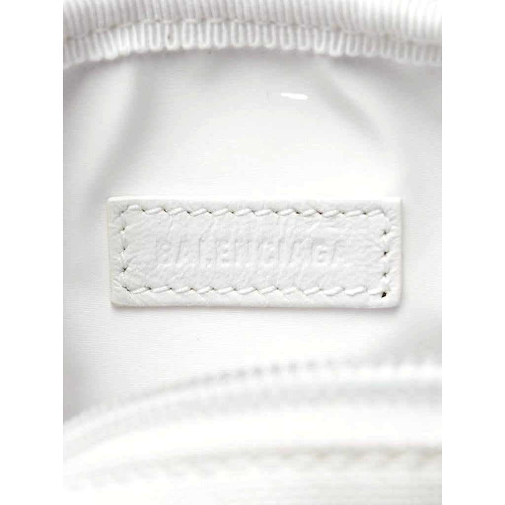 Balenciaga NASA Logo White Nylon Phone Holder Crossbody Bag New