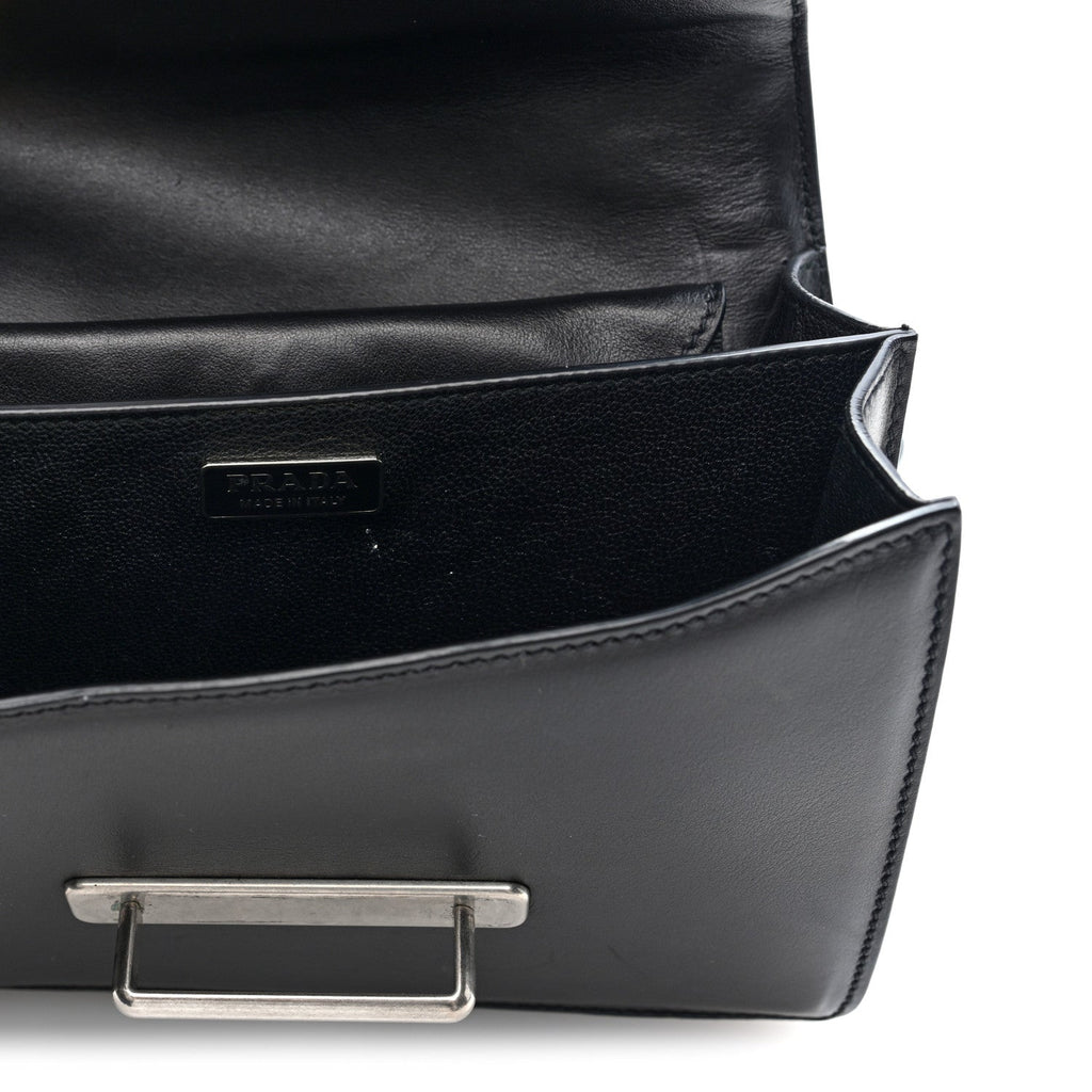 City Calf Saffiano Cahier Bag Black
