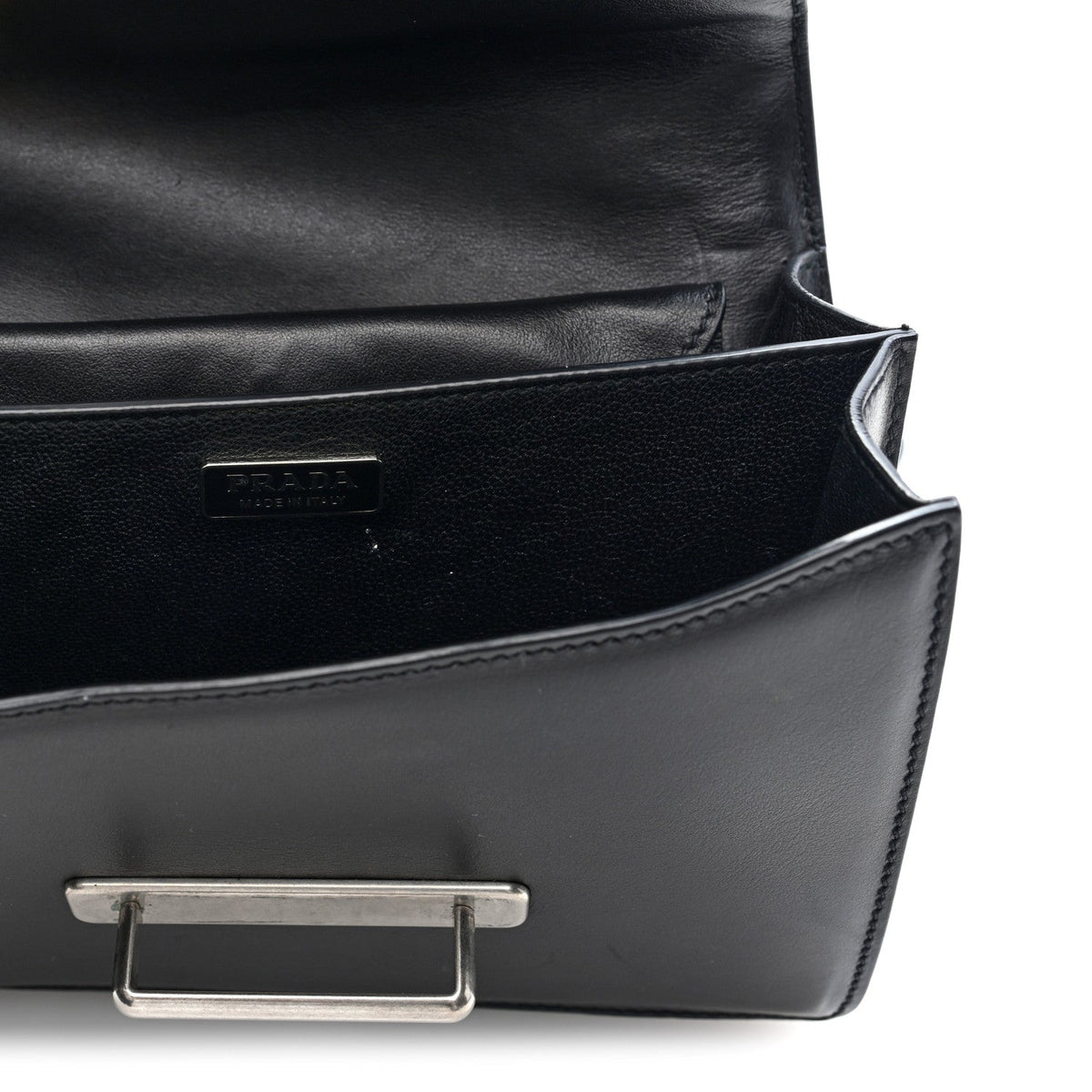 City Calf Saffiano Cahier Bag Black