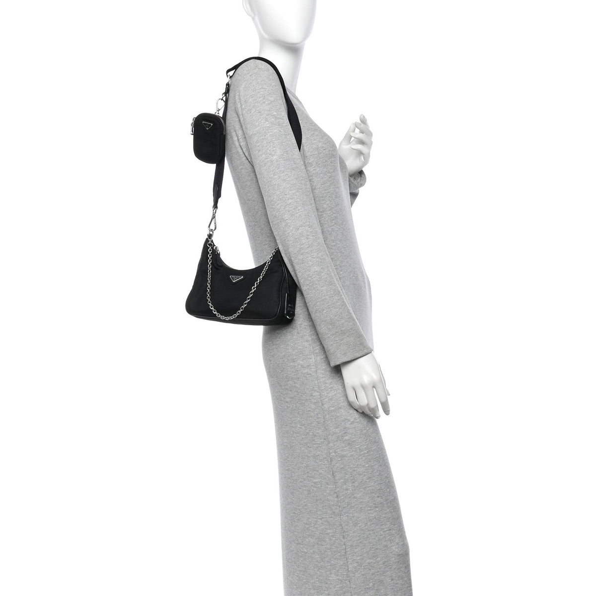 Nylon Re-Edition 2005 Shoulder Bag Black