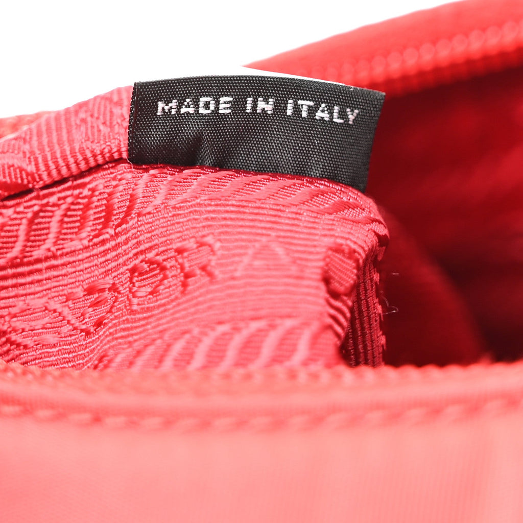 Tessuto Nylon Mini Re-Edition 2000 Bag Rosso