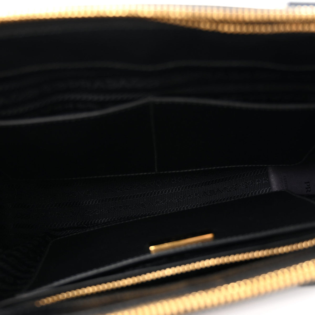 Saffiano Lux Large Galleria Double Zip Tote Black