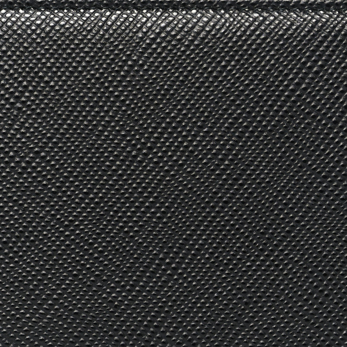 Saffiano Metal Large Zip Around Travel Wallet Black