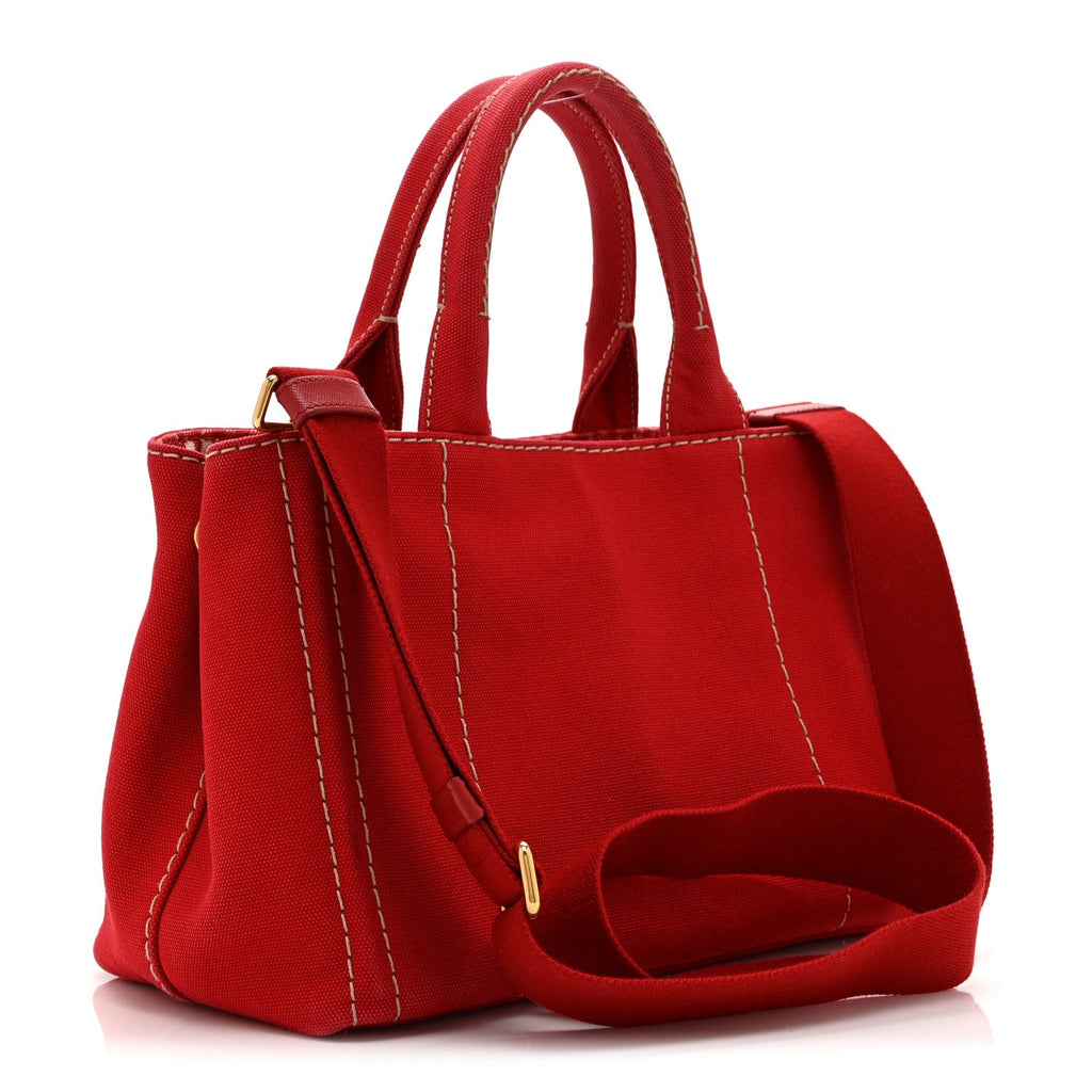Canapa Small Logo Tote Rosso Talco