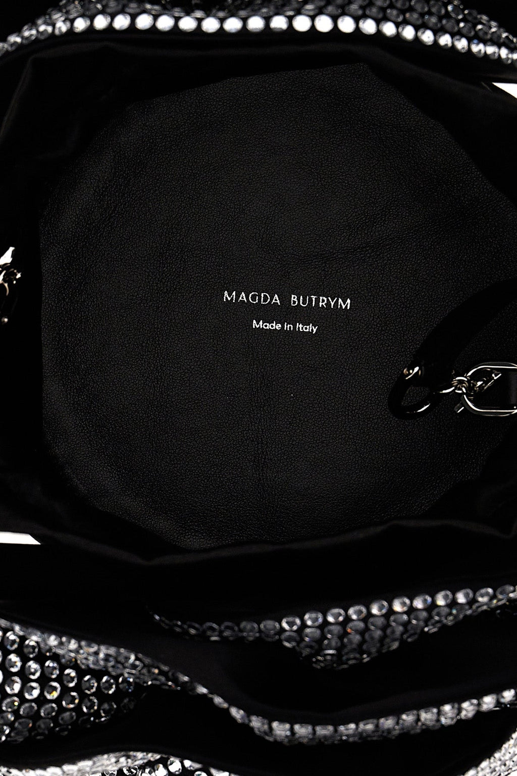 Crossbody bag with crystal flower