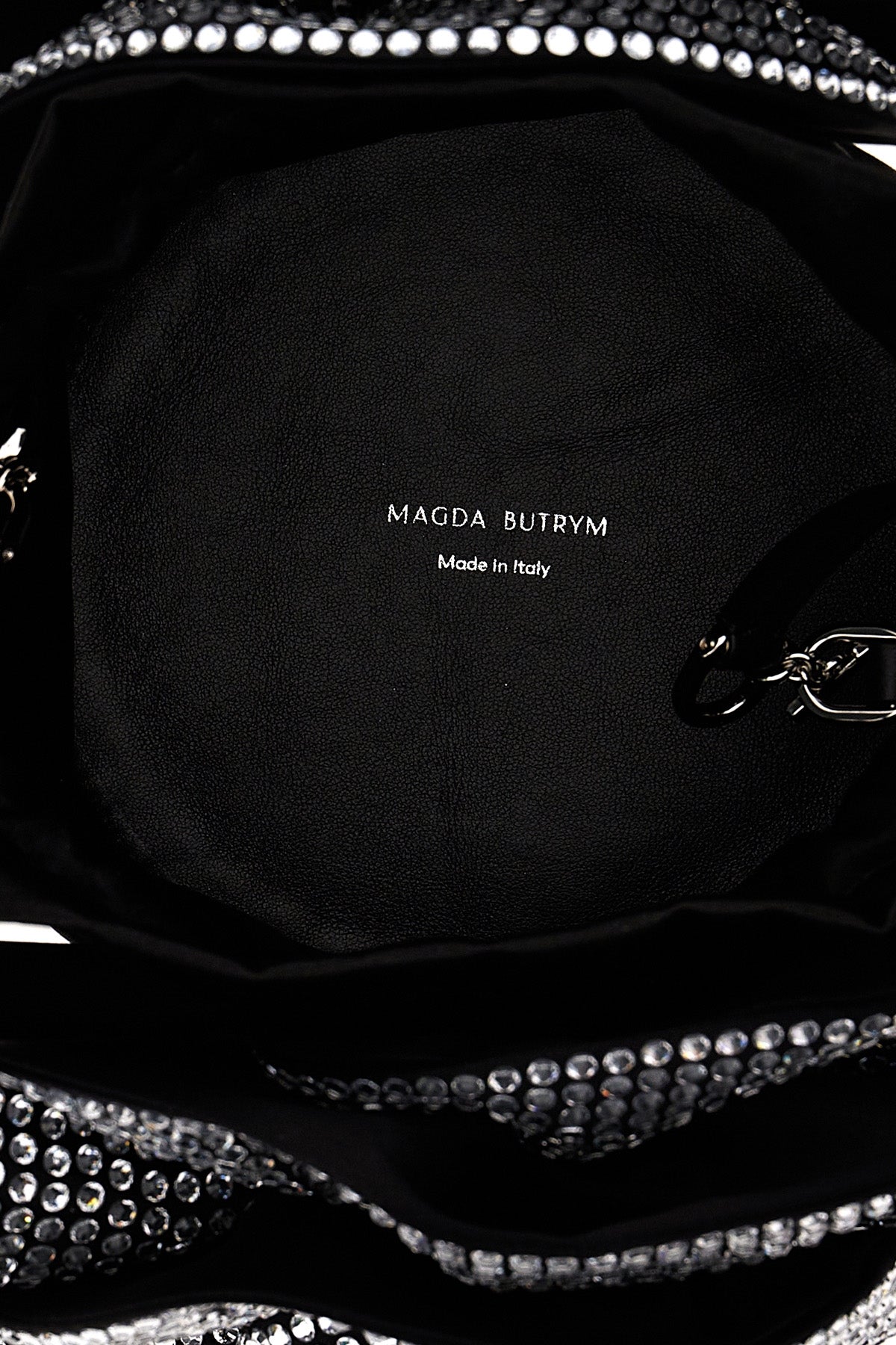 Crossbody bag with crystal flower