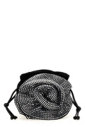 Crossbody bag with crystal flower