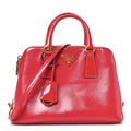Saffiano Vernice Small Promenade Tote Rosso