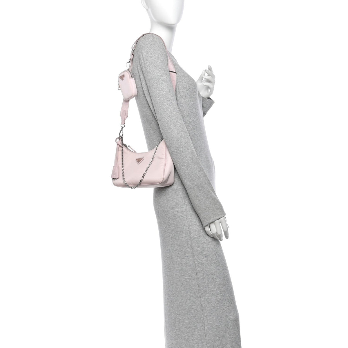 Nylon Re-Edition 2005 Shoulder Bag Alabastro