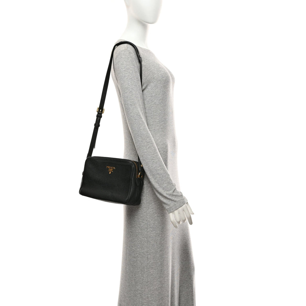 Vitello Phenix Camera Bag Black