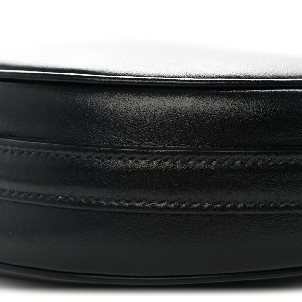 Soft Calfskin Arque Shoulder Bag Black