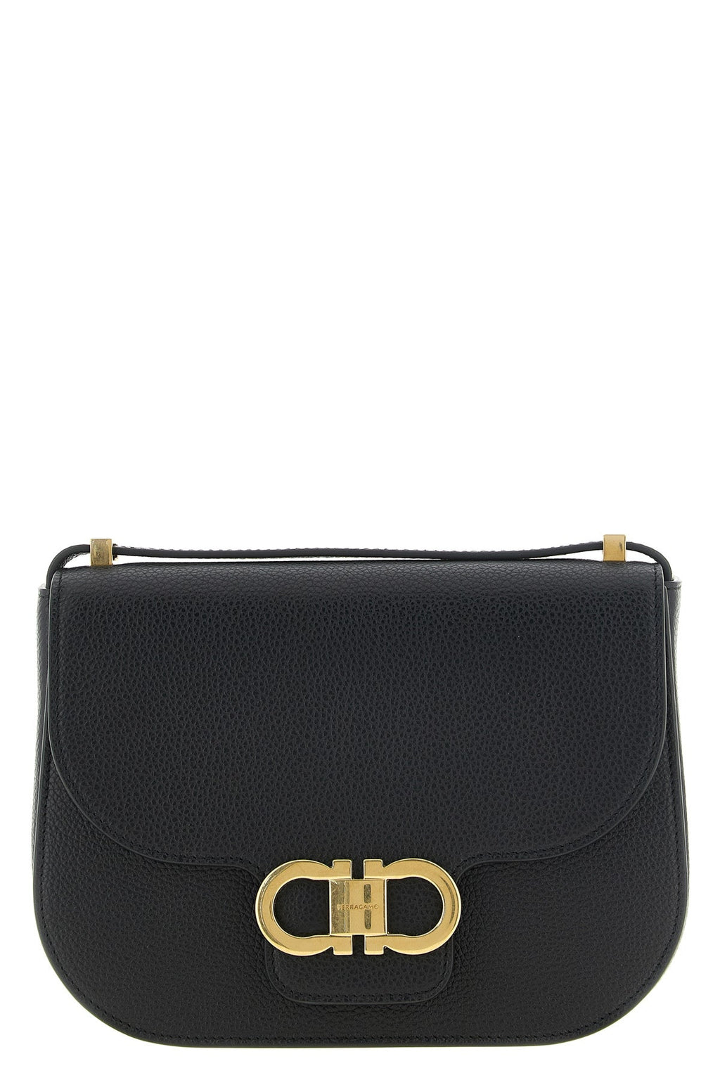 North-South Double Gancini Crossbody Bag