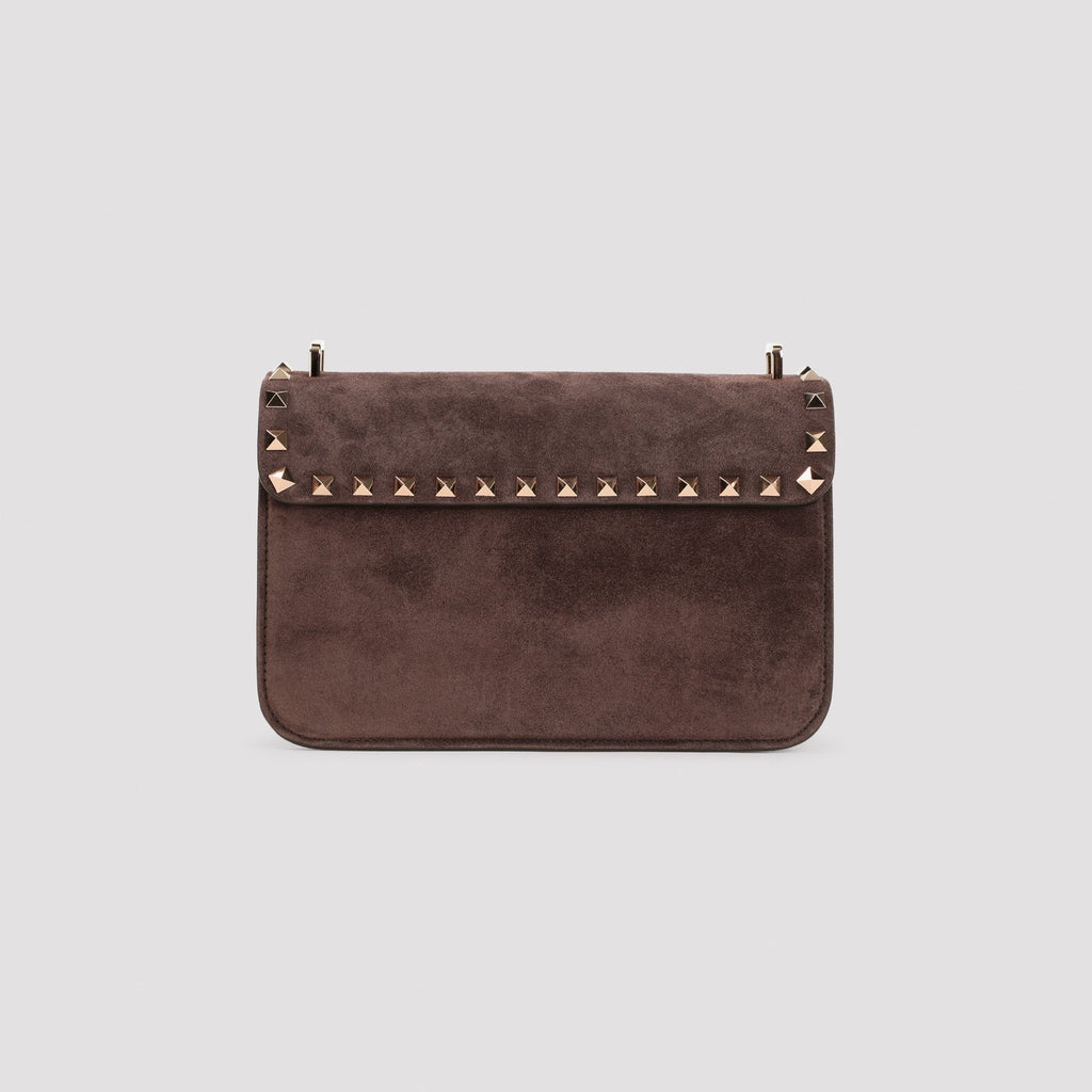 Valentino Garavani Rockstud Suede Small Shoulder Bag Women