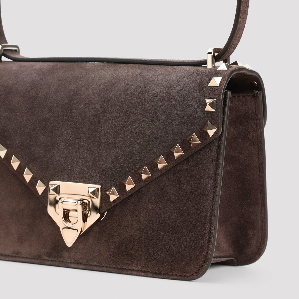 Valentino Garavani Rockstud Suede Small Shoulder Bag Women