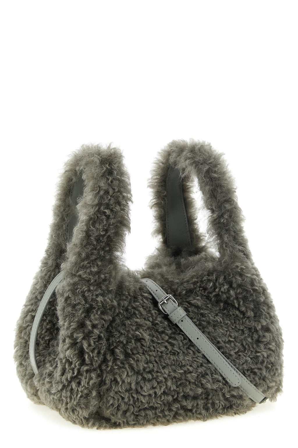 Stella Logo Shearling Shoulder Bag