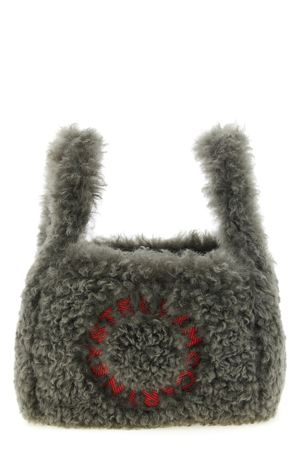 Stella Logo Shearling Shoulder Bag