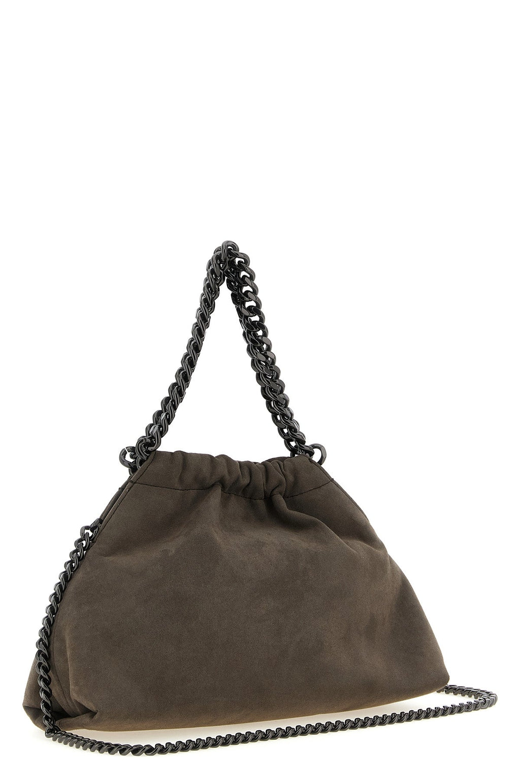 Stella McCartney Falabella Mini Drawstring Bag with Ruthenium Chain