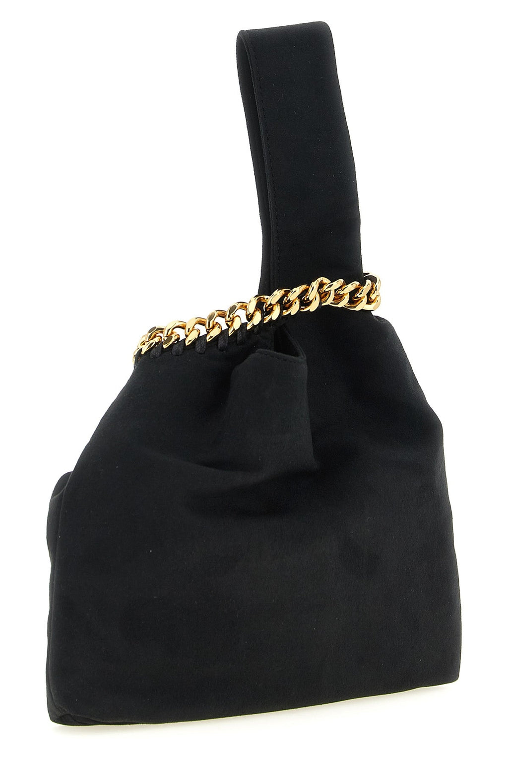 'Wristlet' suede handbag