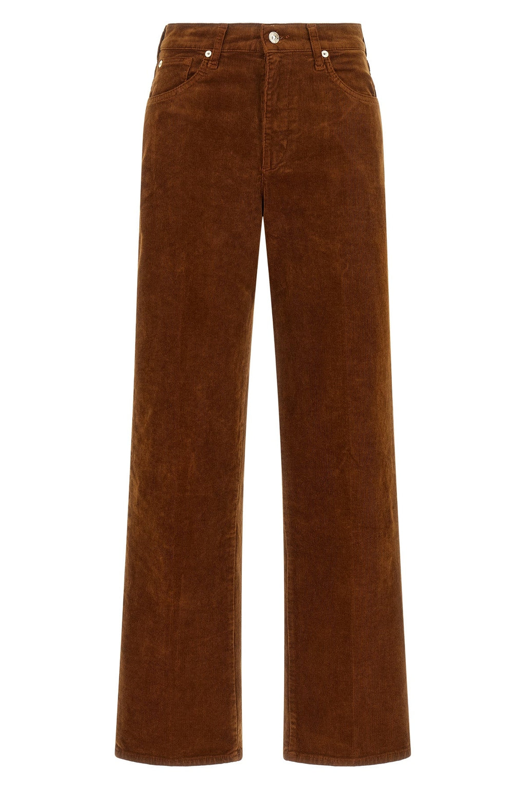 Stovepipe Straight Corduroy Trousers