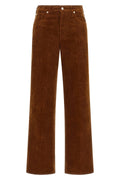 Stovepipe Straight Corduroy Trousers