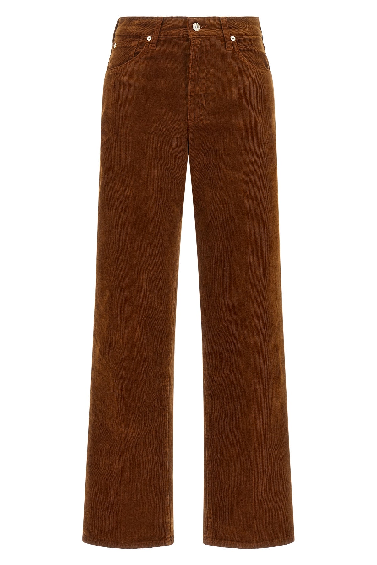Stovepipe Straight Corduroy Trousers