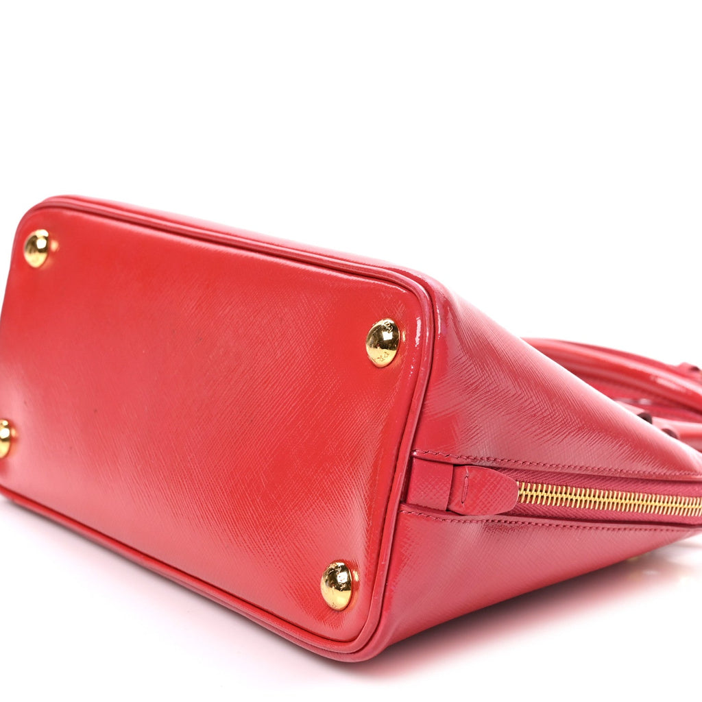 Saffiano Vernice Small Promenade Tote Rosso