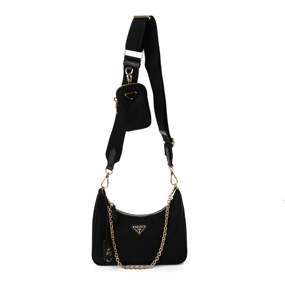Nylon Re-Edition 2005 Shoulder Bag Black