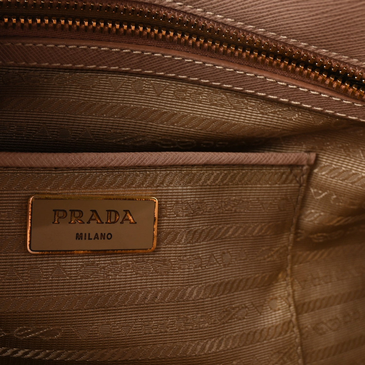 Saffiano Soft Calfskin Double Handle Satchel Cipria