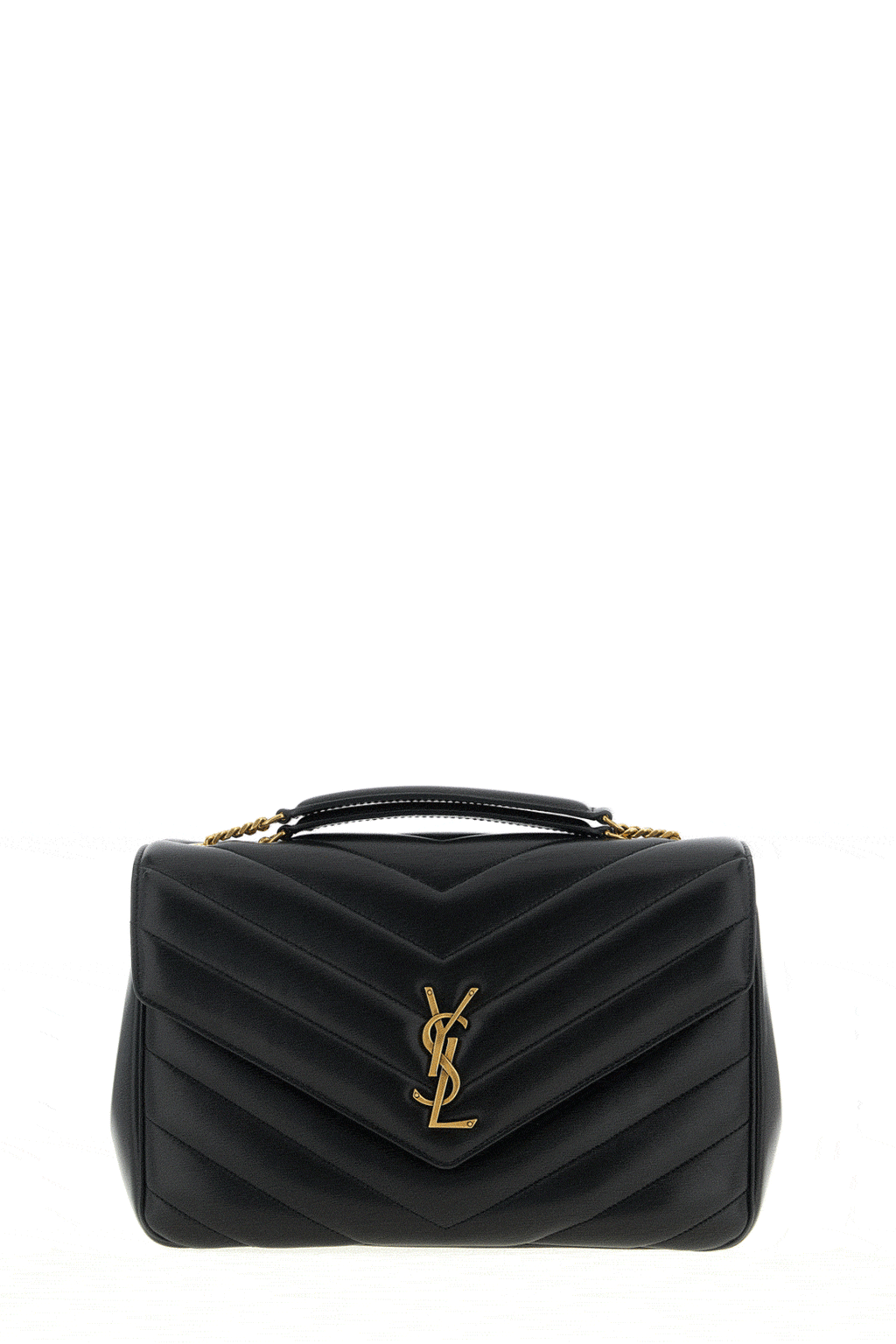 Saint Laurent Shoulder Bag with Chevron Quilting