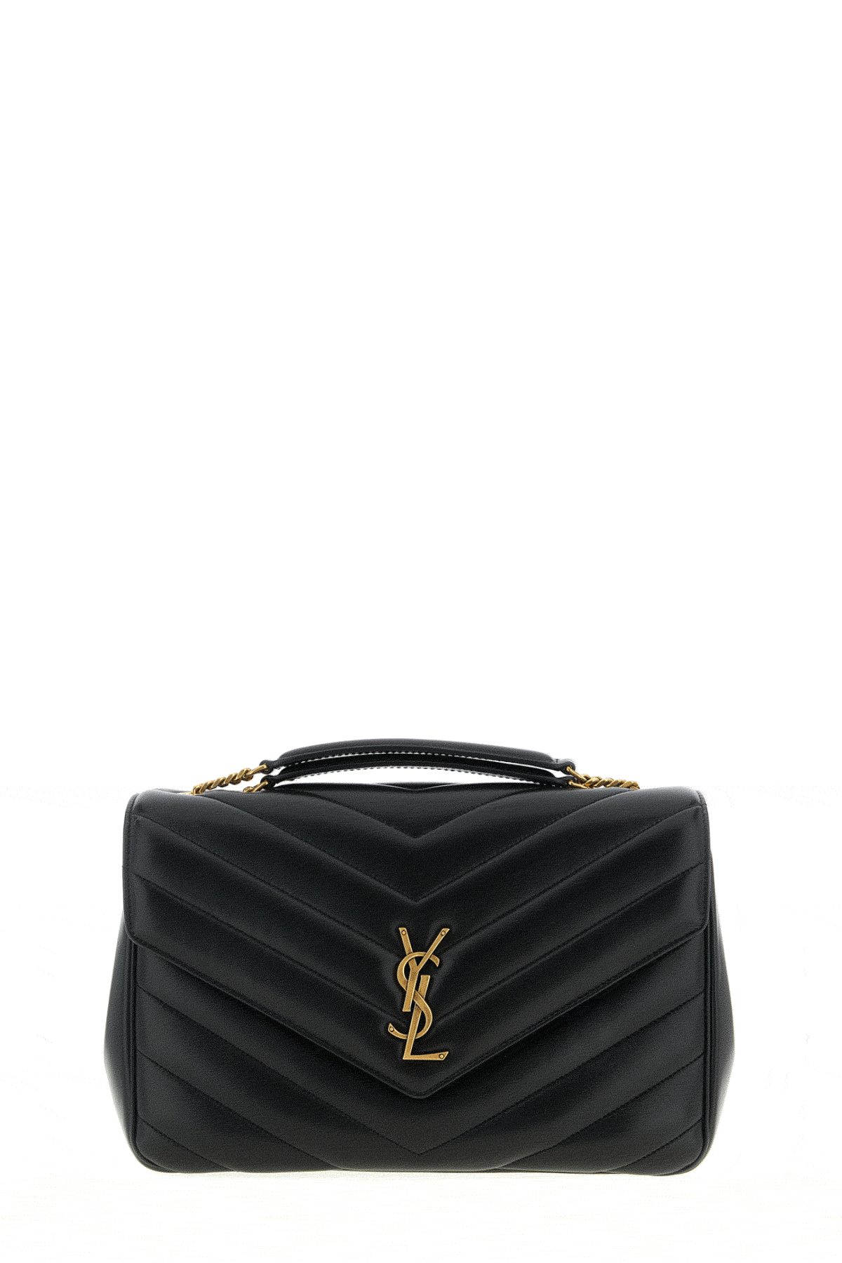 Saint Laurent Shoulder Bag with Chevron Quilting
