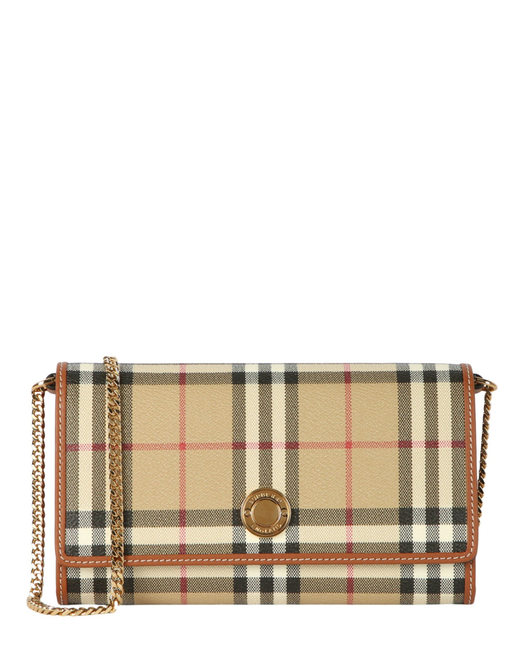 Burberry Womens Hannah Check Wallet-On-Chain