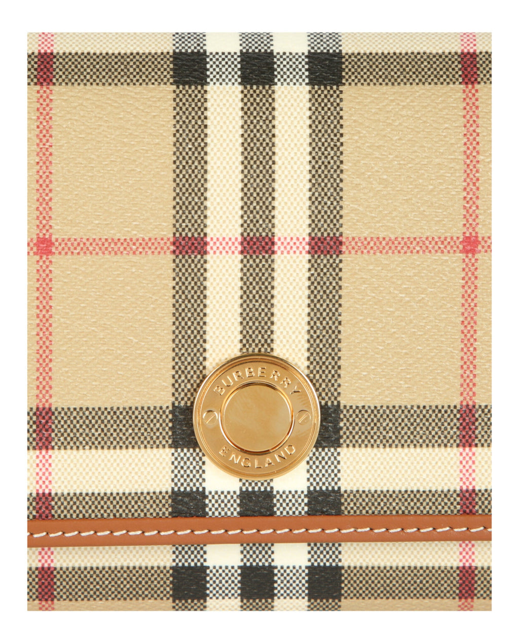 Burberry Womens Hannah Check Wallet-On-Chain