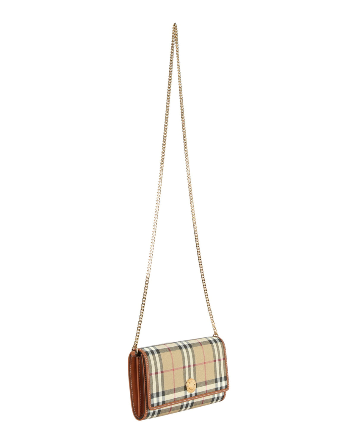 Burberry Womens Hannah Check Wallet-On-Chain