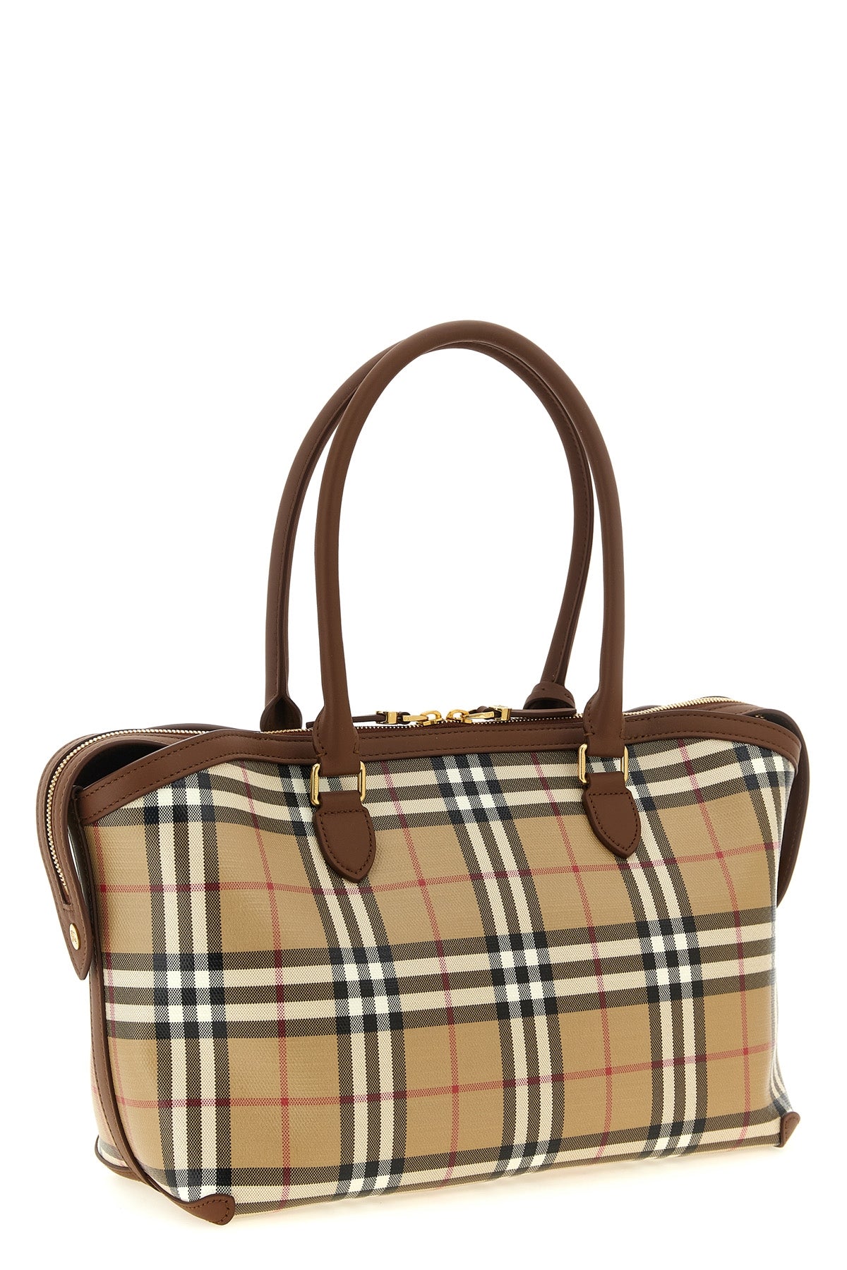 The Small Check Tote