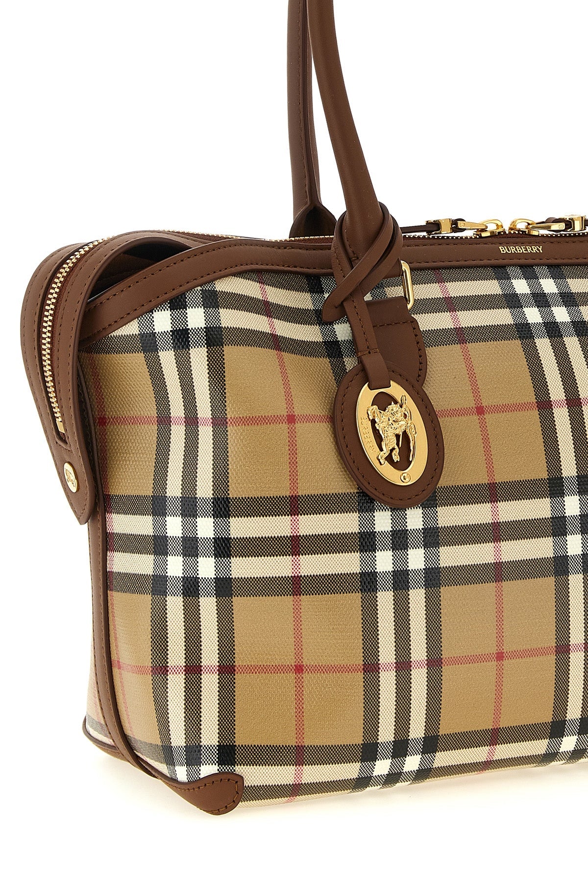 The Small Check Tote