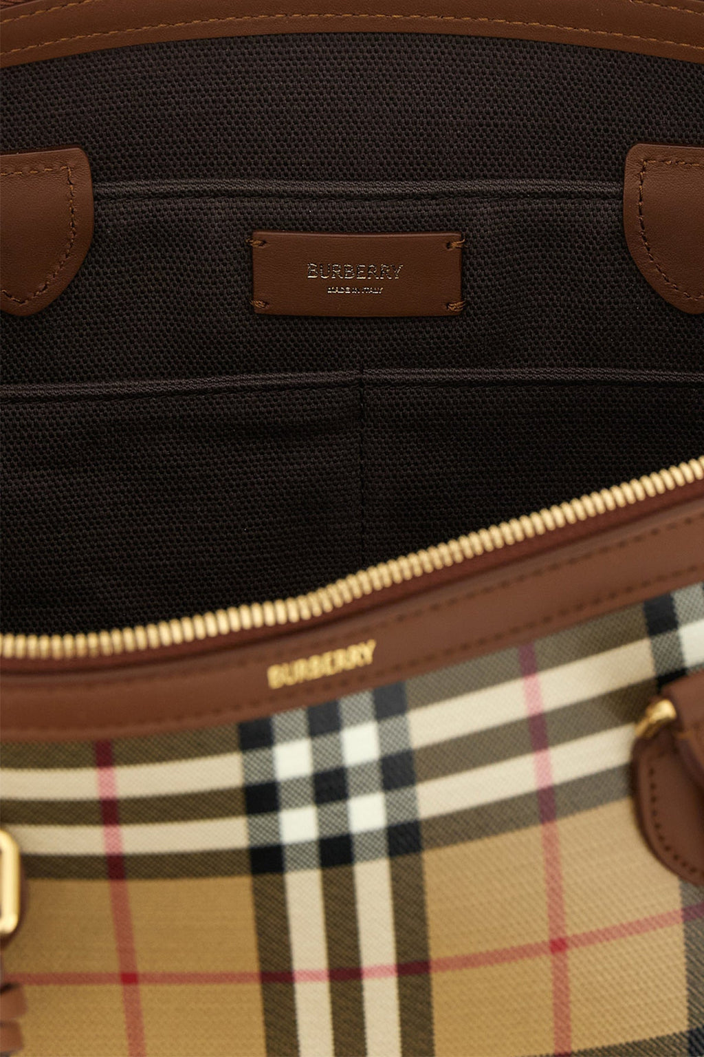 The Small Check Tote
