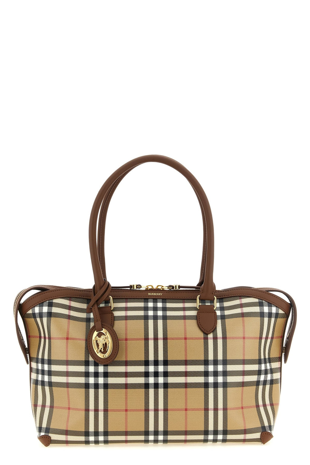 The Small Check Tote