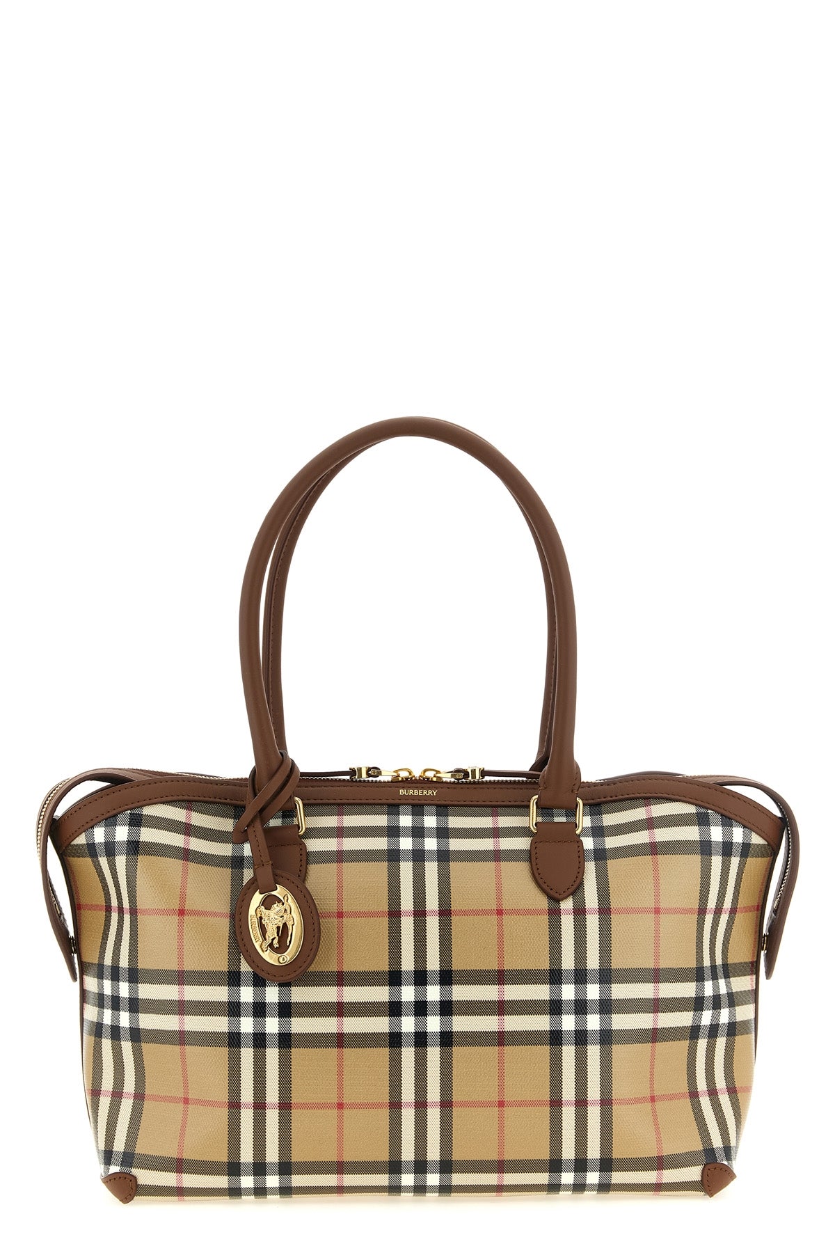 The Small Check Tote