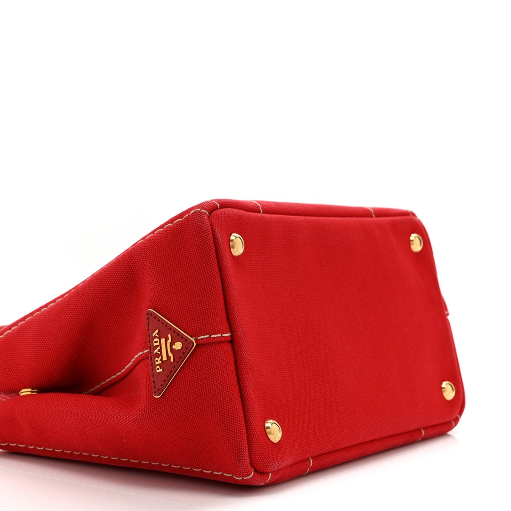 Canapa Small Logo Tote Rosso Talco