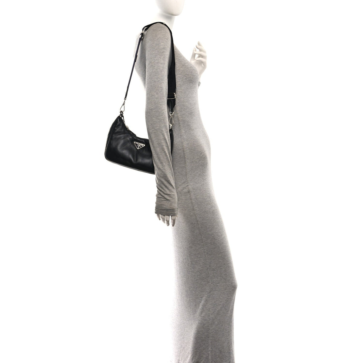 Nappa Soft Padded Re-Edition 2005 Shoulder Bag Black