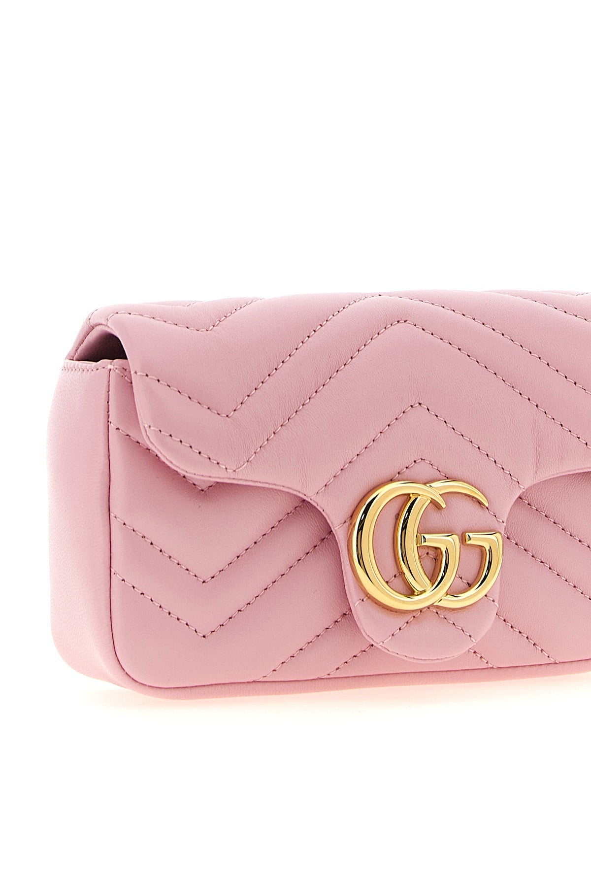 GUCCI Shoulder Bag with Chevron Quilting