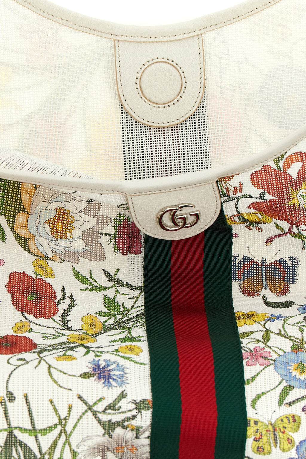 Large 'Gucci Giglio' Shopping Bag with 'Flora' Motif