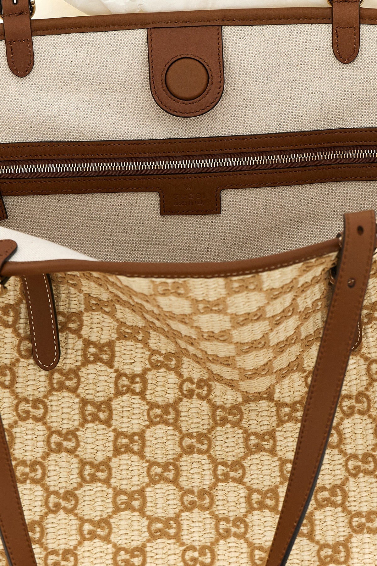 Large woven shopping bag