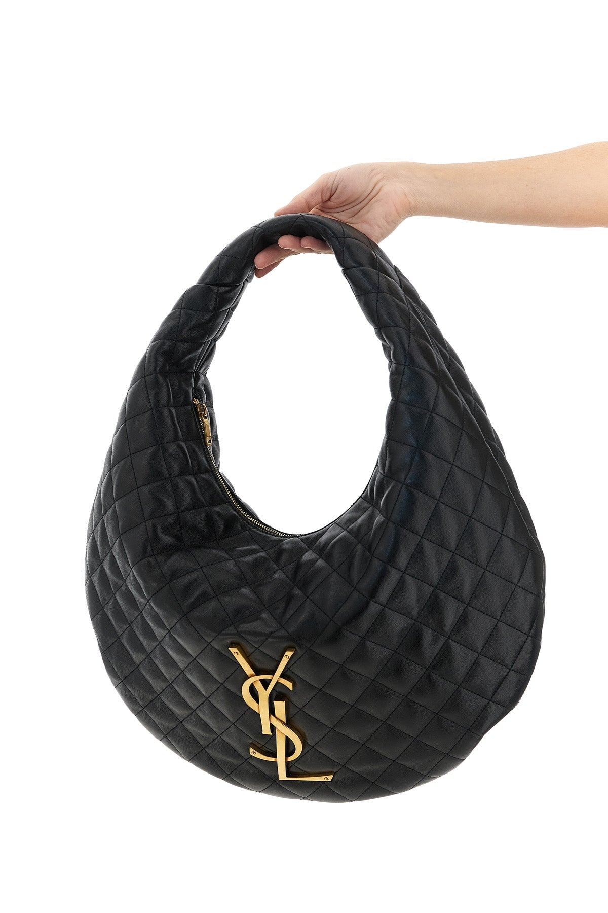 Saint Laurent Hobo Bag With Quilted Finish