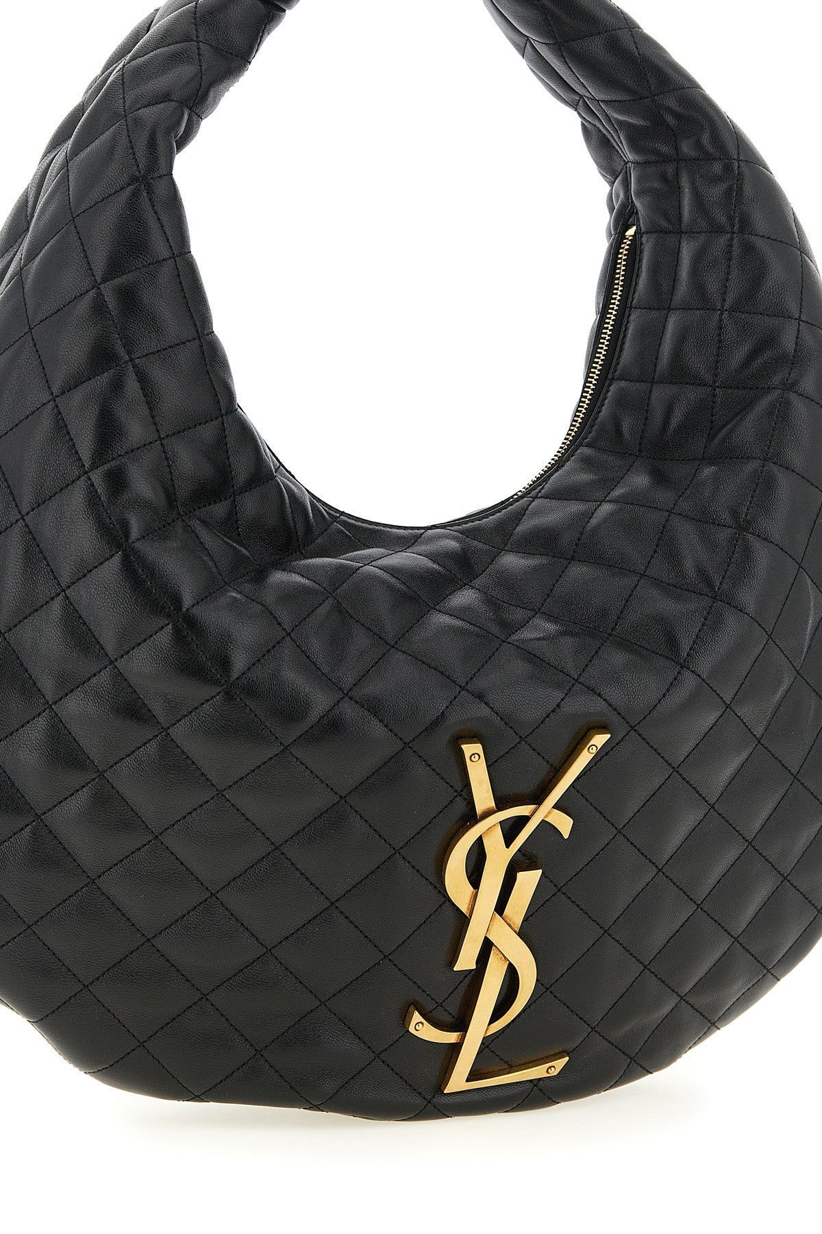 Saint Laurent Hobo Bag With Quilted Finish