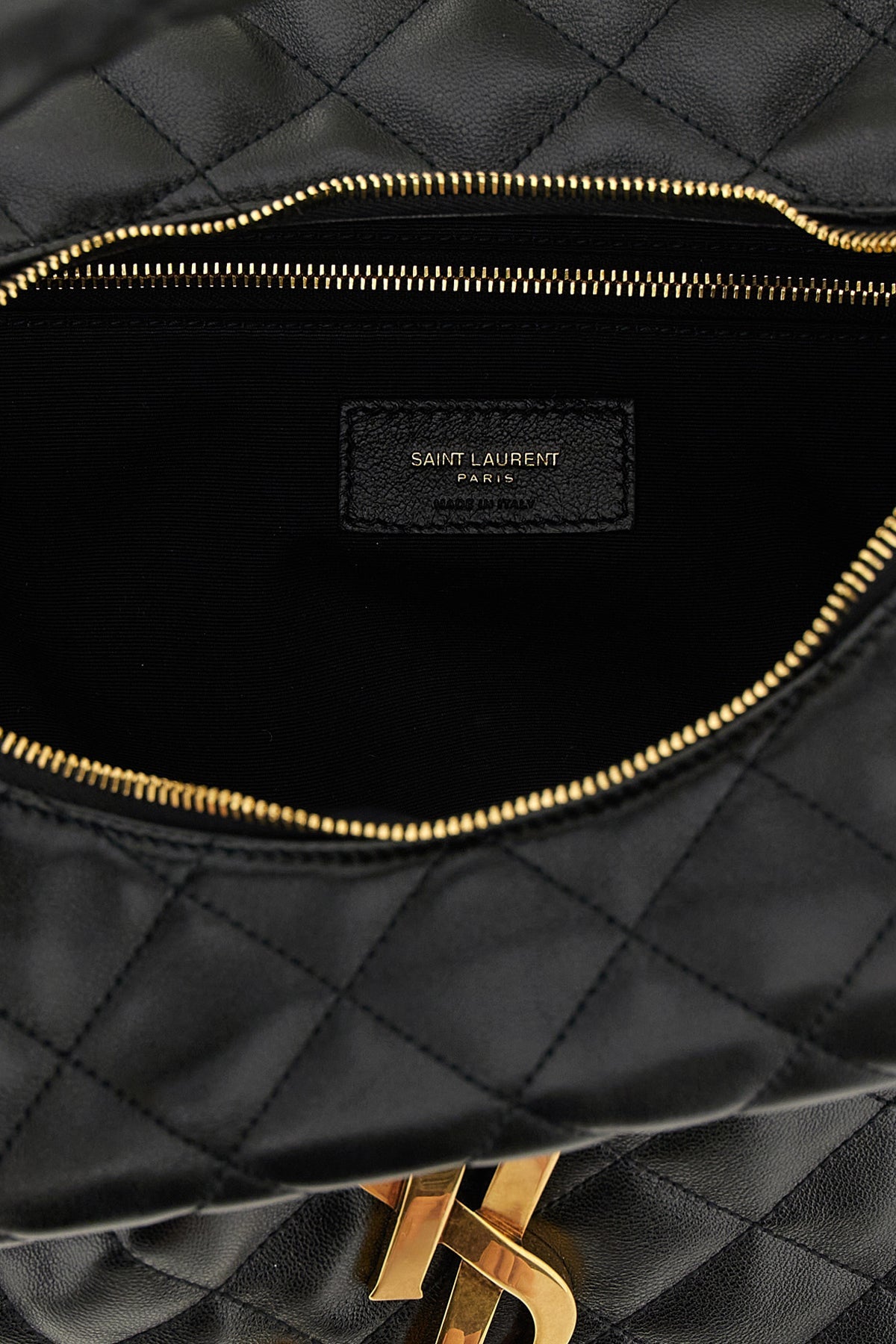 Saint Laurent Hobo Bag With Quilted Finish